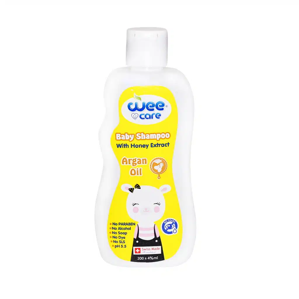 Wee-Care-Baby-Shampoo-With-Argan-Oil-200-ml.jpg.webp شامپو بچه وی کر حاوی روغن آرگان ۲۰۰ میلی لیتر