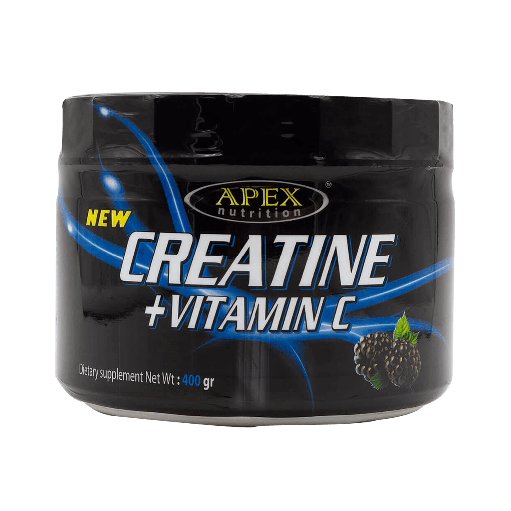 apex-creatine-vitamin-c-blueberry-400-g عضله سازی کراتین+ ویتامین C اپکس