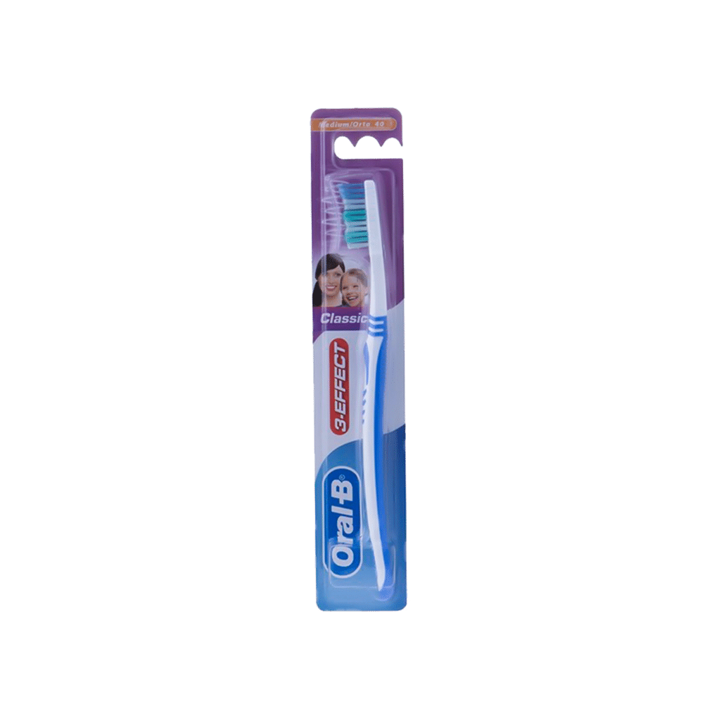 oral-b-classic-3-effect-toothbrush مسواک کلاسیک تری افکت اورال بی با فرچه متوسط