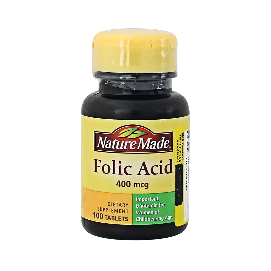 0025829_0.jpeg.webp قرص اسید فولیک ۴۰۰ میکروگرم نیچرمید ۱۰۰ عدد