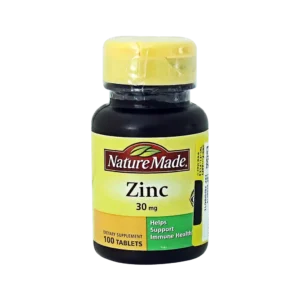 قرص زینک (۳۰ میلی گرم) نیچرمید ۱۰۰ عددی