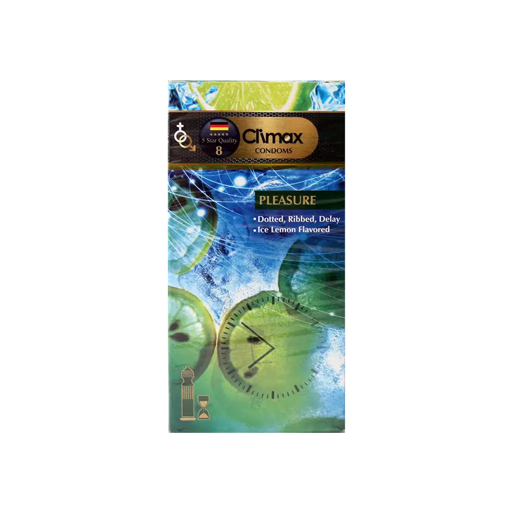 0026078_0.jpeg.webp کاندوم خاردار شیاردار و تاخیری کلایمکس مدل Pleasure بسته ۱۲ عددی