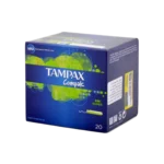 تامپون تامپکس مدل کامپک سوپر با قدرت جذب بالا ۳ قطره مناسب بانوان ۲۰ عددی