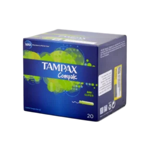 تامپون تامپکس مدل کامپک سوپر با قدرت جذب بالا ۳ قطره مناسب بانوان ۲۰ عددی