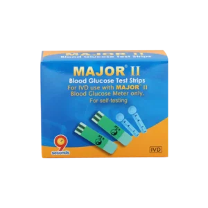 نوار و سوزن اندازه گیری قند خون ماژور ۵۰ عددی