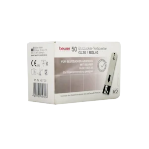 نوار تست قند خون مدل Gl30/BGL40 بیورر ۵۰ عددی