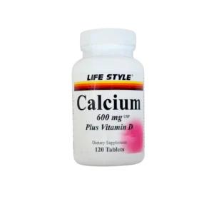 قرص کلسیم 600 و ویتامین D لایف استایل ۱۲۰ عدد
