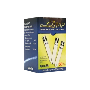 نوار تست قند خون گلوکوشور استار اپکس بیو ۵۰ عددی