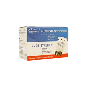 نوار تست قند خون الگانس ۵۰ عددی