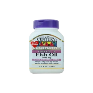 کپسول ژلاتینی امگا 3 21 سنتری 1000 میلی گرم 60 عدد