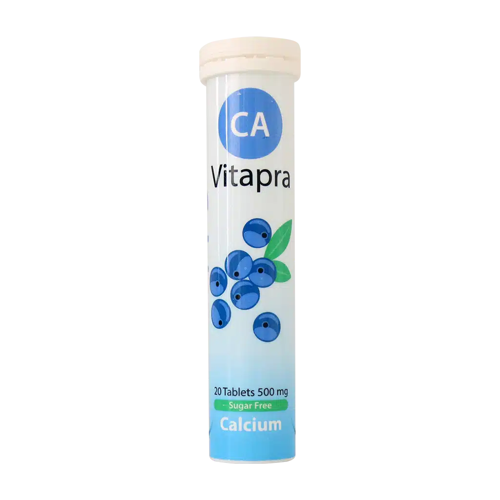 0027263_0.jpeg.webp قرص جوشان کلسیم 500 میلی گرم ویتاپرا ۲۰ عددی