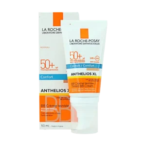 کرم ضد آفتاب BB لاروش پوزای SPF50 مدل آنتلیوس کامفورت مناسب پوست های معمولی، خشک و حساس ۵۰ میلی لیتر