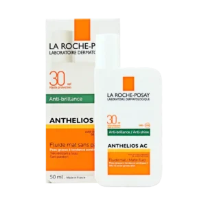 فلوئید ضد آفتاب مات ضد آکنه لاروش پوزای SPF30 مدل آنتلیوس AC مناسب پوست های چرب و دارای جوش حجم ۵۰ میلی لیتر