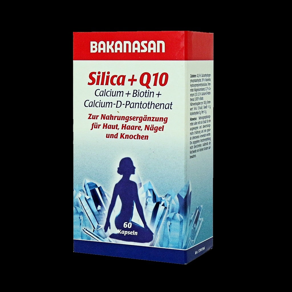 bakanasan-silica-q10-60-caps کپسول سیلیکا و کیوتن باکاناسان ۶۰ عددی