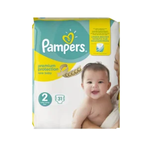 پوشک سایز ۲ پمپرز مدل Premium بسته ۳۱ عددی