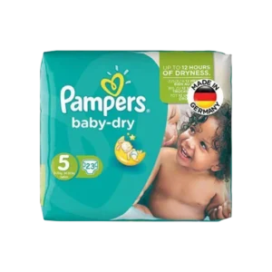 پوشک سایز ۵ پمپرز مدل baby dry بسته ۲۳ عددی