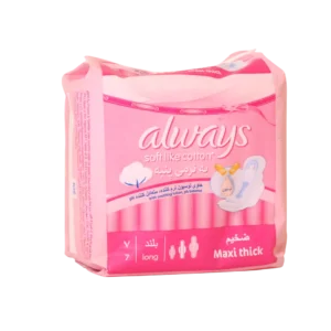 نوار بهداشتی بالدار بلند آلویز سایز بزرگ ۷ عددی