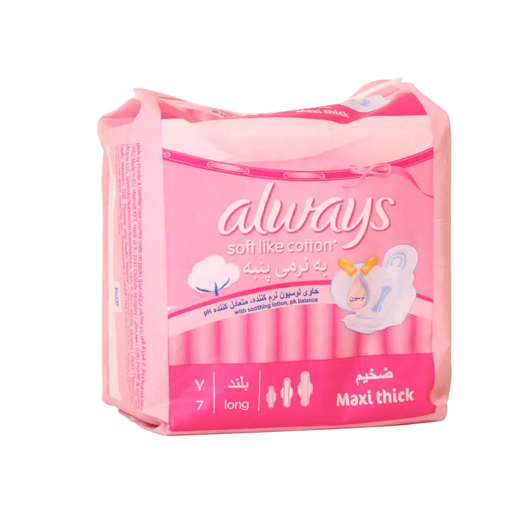 0028247_0.jpeg.webp نوار بهداشتی بالدار بلند آلویز سایز بزرگ ۷ عددی