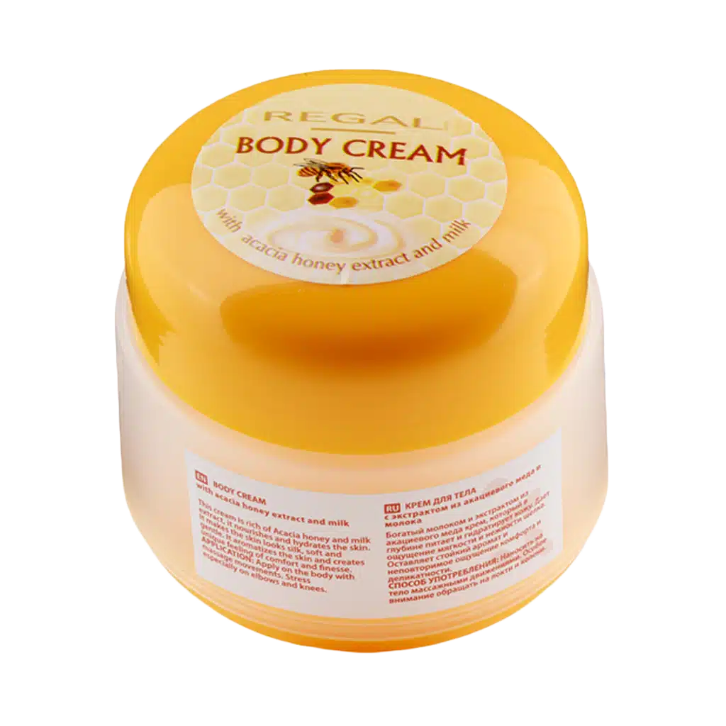 0028345_0.jpeg.webp کرم بدن حاوی عصاره عسل و شیر رگال هانی ۱۴۵ میلی لیتر