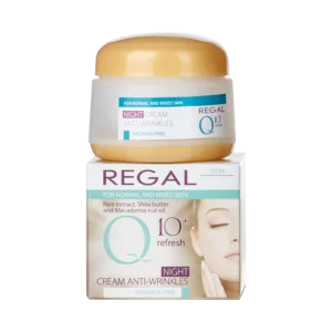 کرم شب ضد چروک کیوتن رگال مناسب پوست های نرمال تا مختلط ۵۰ میلی لیتر