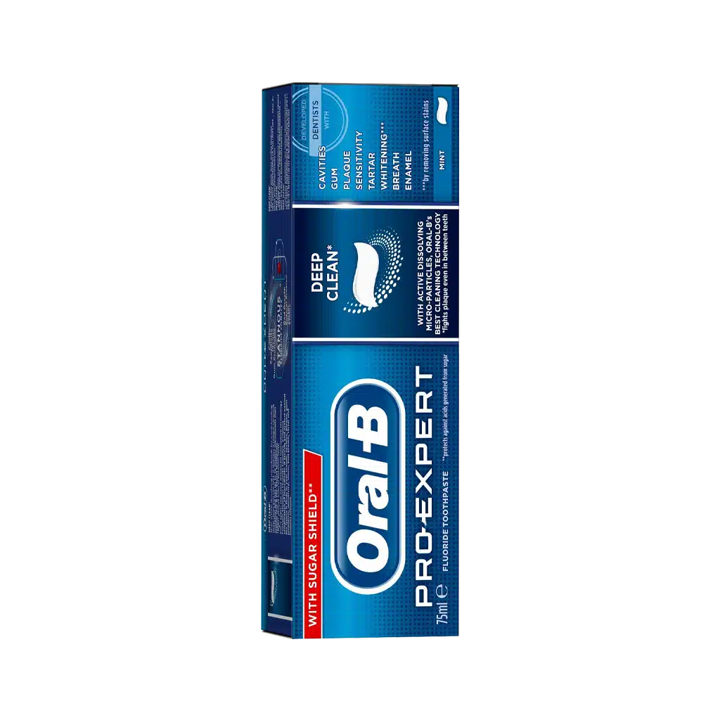 0028423_0.jpeg.webp خمیر دندان تمیزکننده کامل اورال دیپ کلین بی سری پرواکسپرت ۷۵ میلی لیتر