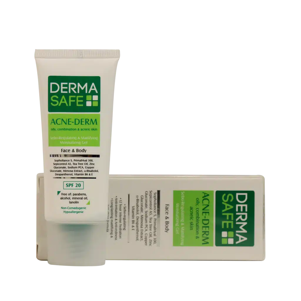 0028493_0.jpeg.webp ژل مرطوب کننده فاقد چربی درماسیف مناسب پوست های چرب، مختلط و دارای آکنه ۴۰ میلی لیتر