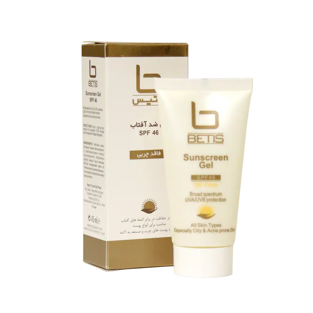 0028520_0.jpeg.webp ژل ضد آفتاب فاقد چربی بتیس SPF46 حجم ۴۵ میلی لیتر