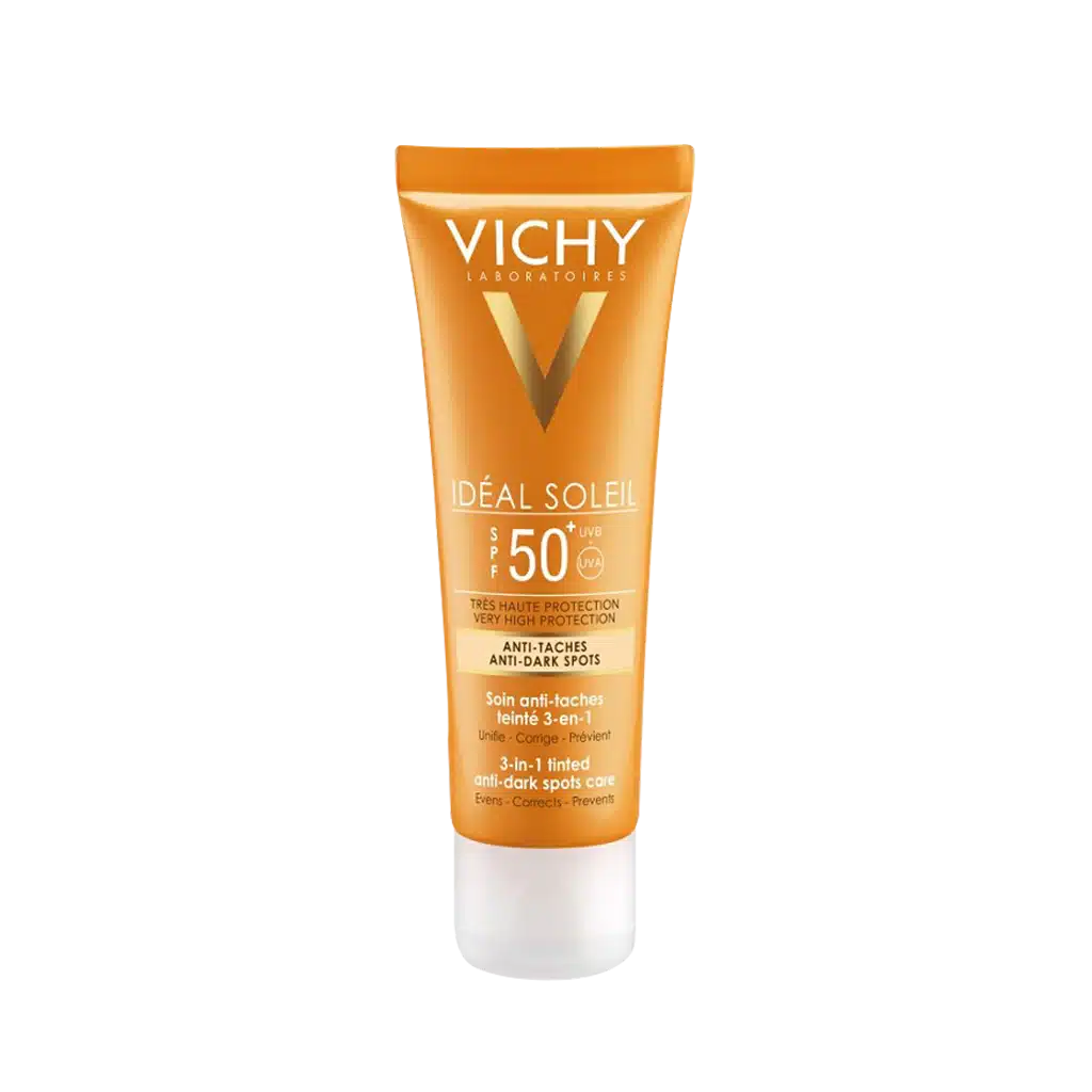 0028553_0.jpeg.webp کرم ضد آفتاب و ضد لک رنگی ویشی SPF50 مناسب پوست های معمولی و دارای لک ۵۰ میلی لیتر