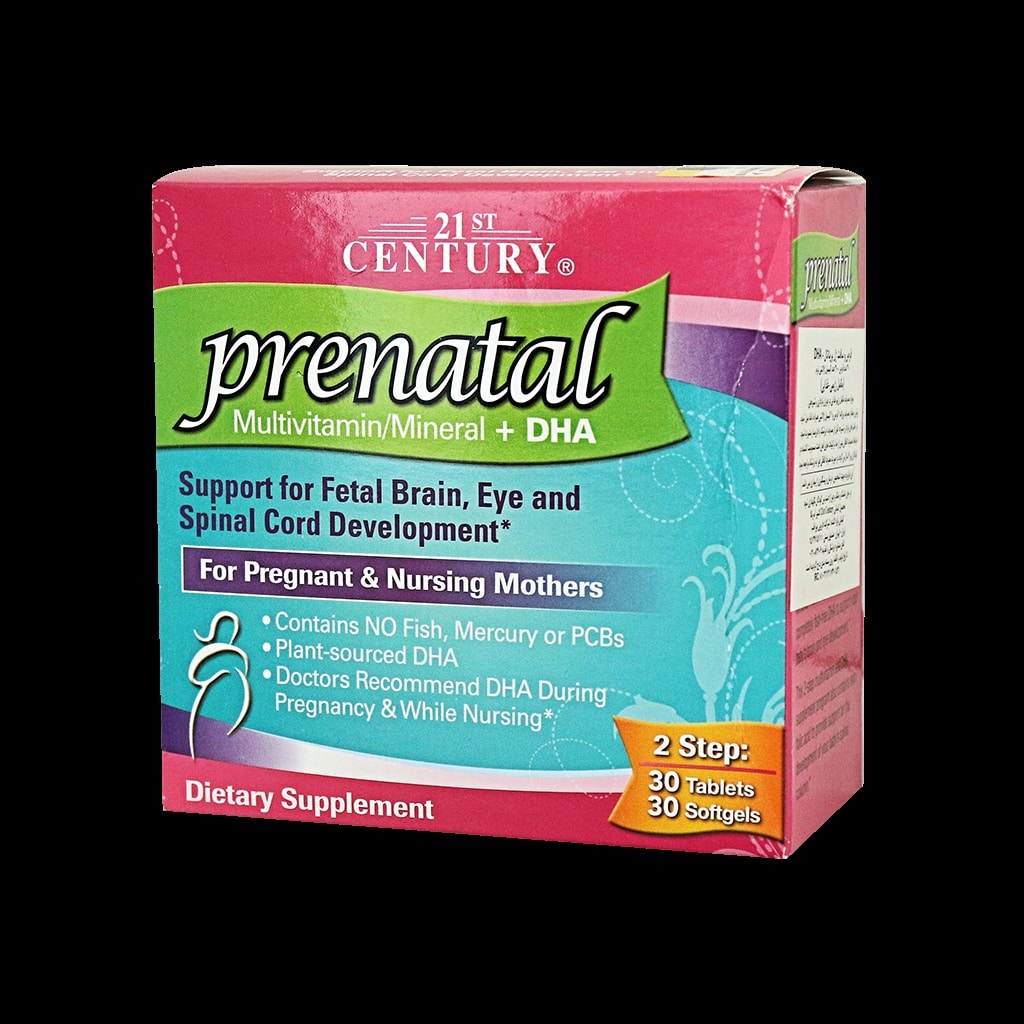 21st-century-prenatal-multivitamin-mineraldha قرص و سافت ژل پریناتال مولتی ویتامین مینرال + دی اچ ای 21 سنتری