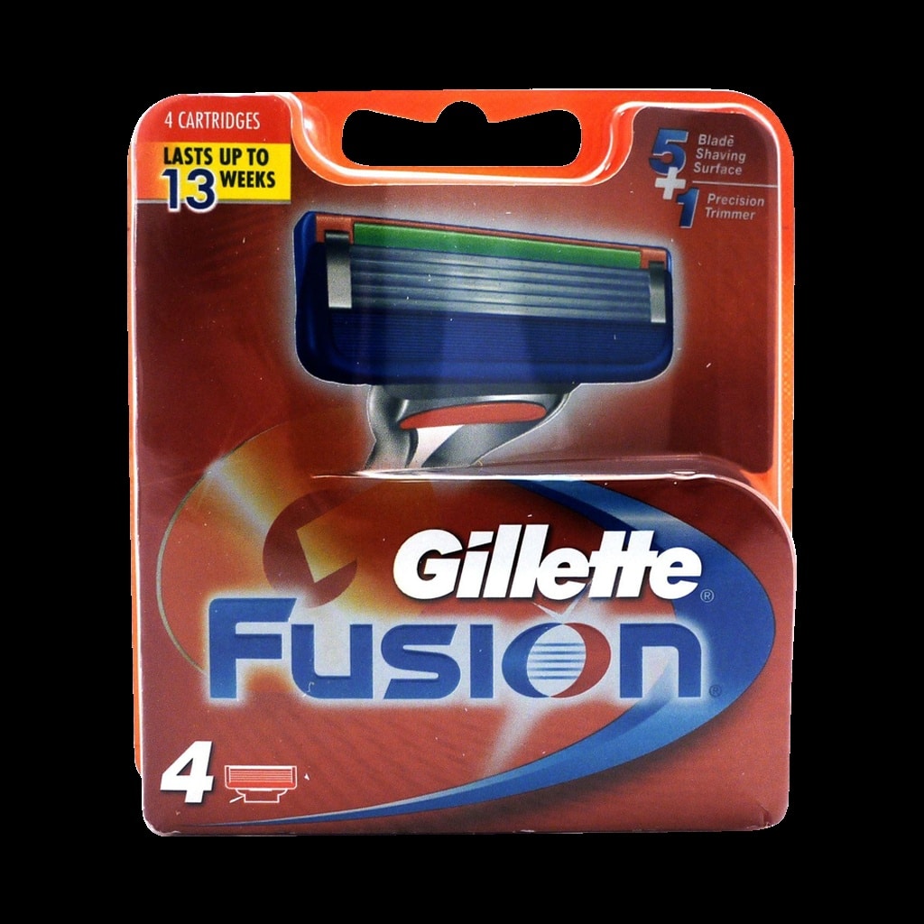 gillette-fusion-razor-blade-pack-of-4 تیغ یدک فیوژن ژیلت ۴ عددی
