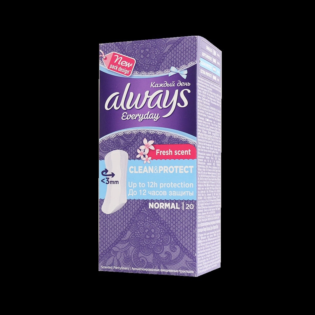 always-normal-panty-liners-fresh-scent-20-pcs پد روزانه نرمال آلویز با رایحه ملایم ۲۰ عددی