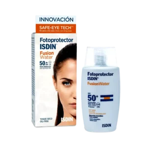 ژل کرم ضد آفتاب فیوژن واتر ایزدین ⁺SPF50 فاقد چربی ۵۰ میلی لیتر