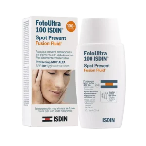 فلوئید ضد آفتاب فتو اولترا اسپات ایزدین SPF100 مناسب پوست دارای لک ۵۰ میلی لیتر