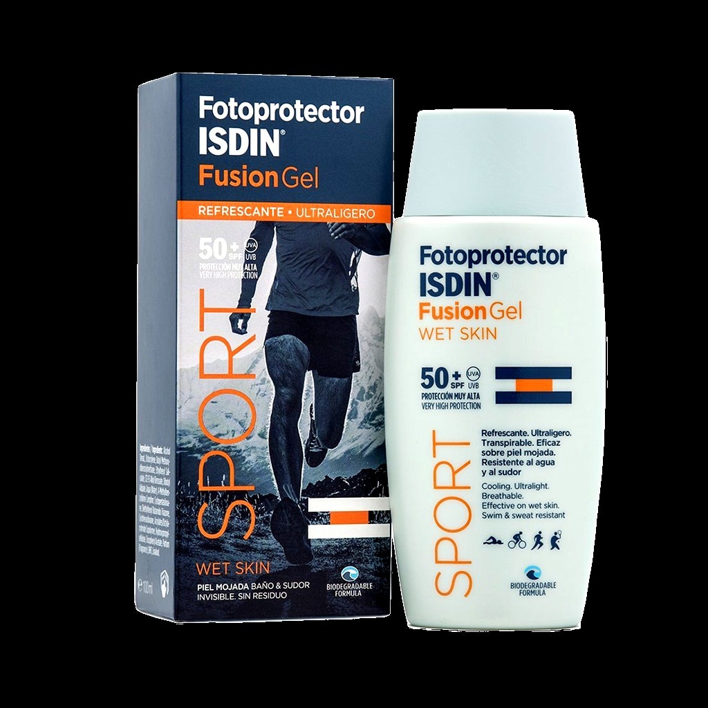 isdin-fotoprotector-fusion-gel-sport-spf50%e2%81%ba-100-ml ژل ضد آفتاب فیوژن اسپرت ایزدین ⁺SPF50 حجم ۱۰۰ میلی لیتر