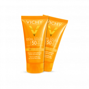 پک ۲ عددی فلوئید ضد آفتاب درای تاچ ب ب +SPF50 ویشی مناسب پوست های چرب و مختلط ۵۰ میلی لیتر