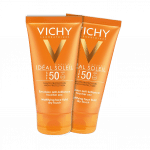 پک ۲ عددی فلوئید ضد آفتاب و مات کننده SPF50 ویشی مناسب پوست های چرب و مختلط ۵۰ میلی لیتر