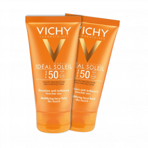 پک ۲ عددی فلوئید ضد آفتاب و مات کننده SPF50 ویشی مناسب پوست های چرب و مختلط ۵۰ میلی لیتر