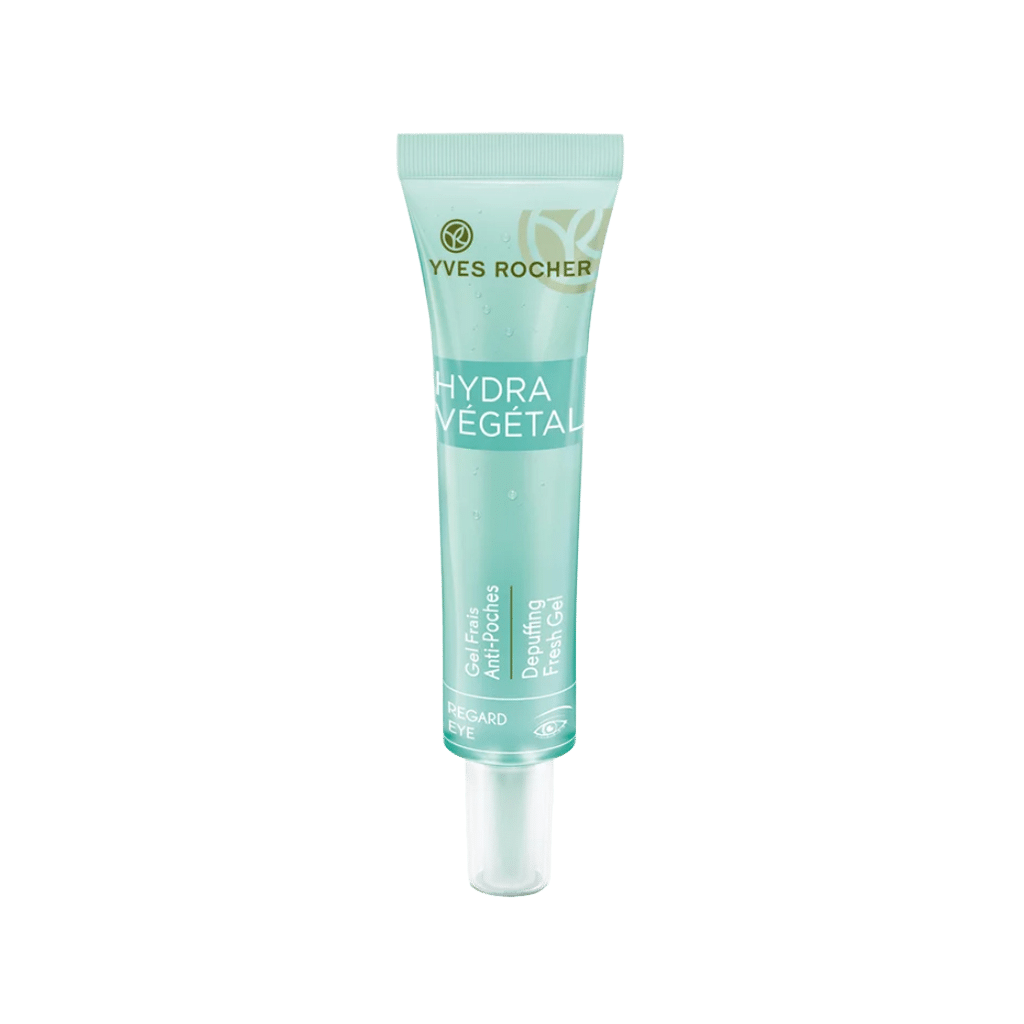 yves-rocher-hydra-vegetal-depuffing-regard-eye-15-ml ژل مرطوب کننده دور چشم هیدرا وژتال ایوروشه ۱۵ میلی لیتر