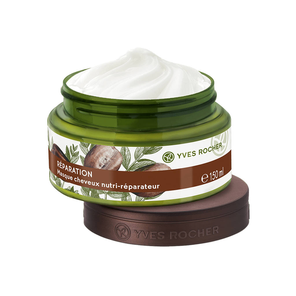 yves-rocher-repair-nutri-mask-150-ml ماسک بازسازی کننده مو ایوروشه مناسب موهای خشک ۱۵۰ میلی لیتر