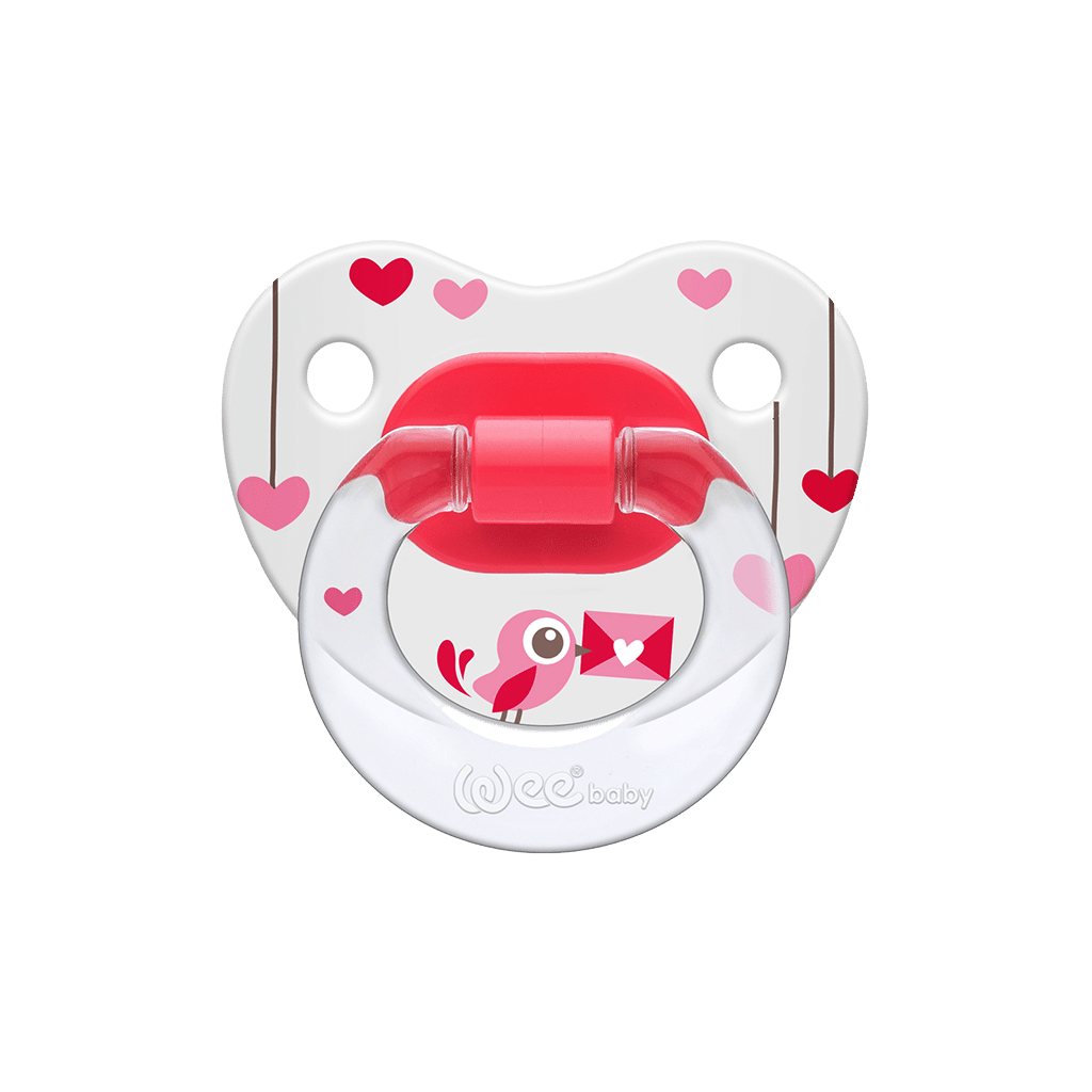 wee-baby-orthodontical-soother-18-month پستانک ارتودنسی تمام چاپ شماره ۳ وی بیبی بالای ۱۸ ماه کد ۸۳۵
