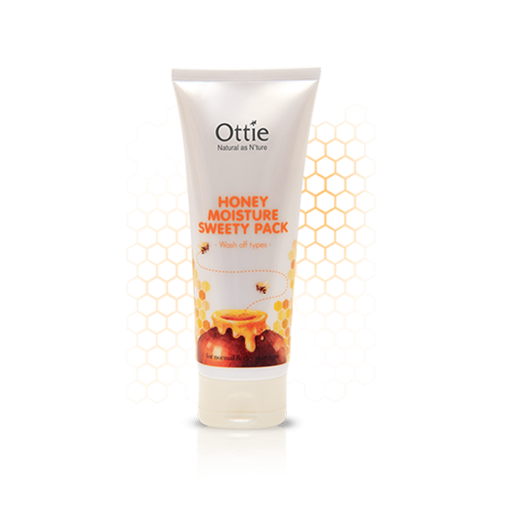 ottie-honey-moisture-sweety-pack-for-normal-and-dry-skins-150-ml ماسک آبرسان عسل اوتی مناسب پوست های معمولی تا خشک ۱۵۰ میلی لیتر