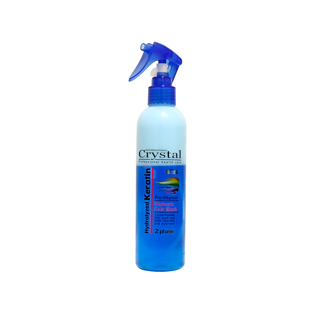 crystal-blue-hydrolyzed-keratin-hair-mask-250-ml اسپری دوفاز کراتینه آبی کریستال ۲۵۰ میلی لیتر