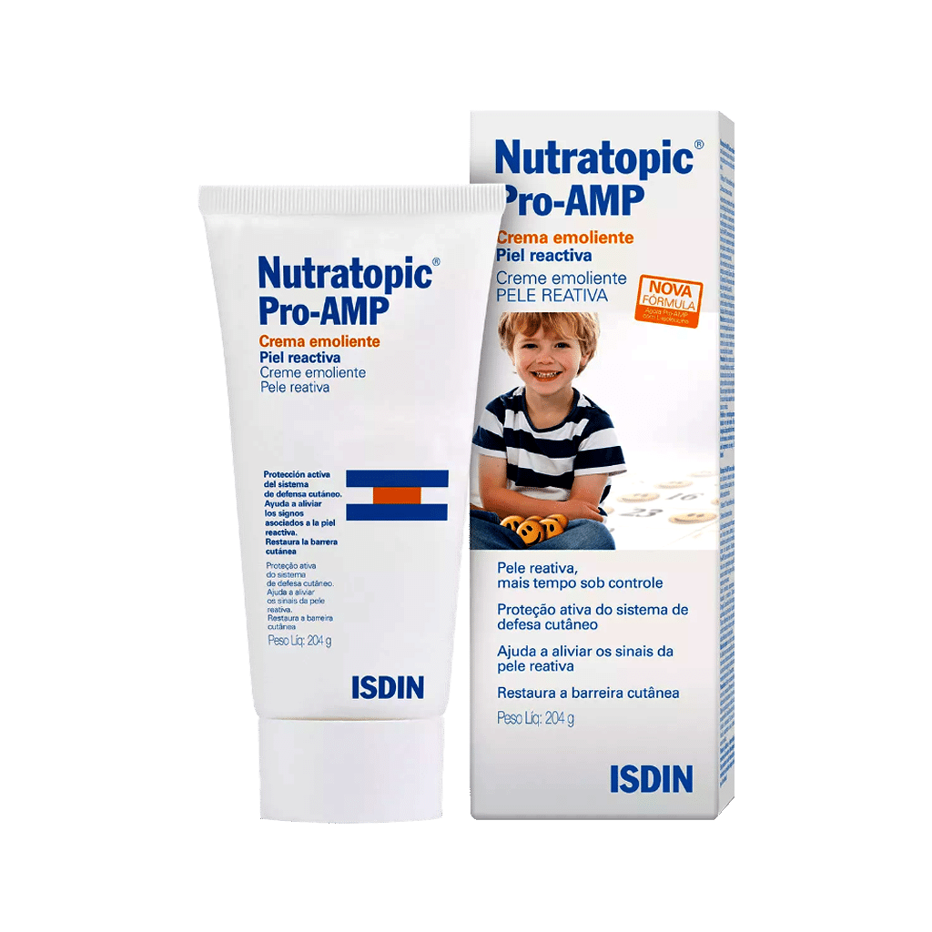 isdin-nutratopic-pro-amp-emollient-cream-200-ml کرم نرم کننده نوترآتوپیک ایزدین مخصوص پوست های خیلی خشک ۲۰۰ میلی لیتر