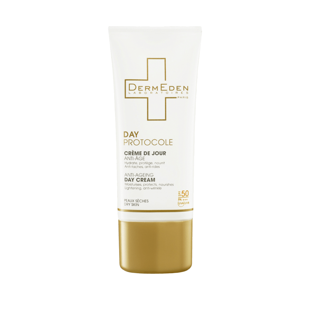 dermeden-day-protocole-anti-ageing-day-cream-spf-50-30-ml کرم روز پوست خشک SPF50 درمدن