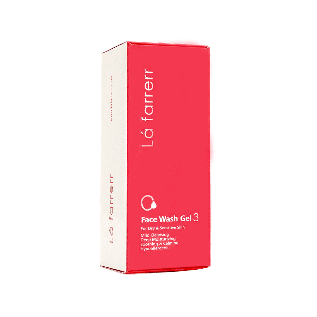 la-farrerr-face-wash-gel-3-for-dry-sensitive-skin-150-ml ژل شستشوی صورت لافارر شماره ۳ مخصوص پوست های خشک و حساس ۱۵۰ میلی لیتر