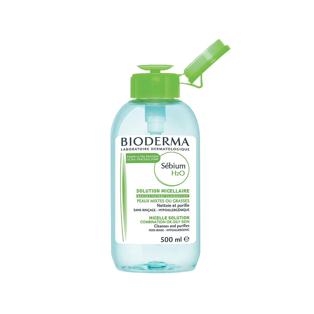 bioderma-sebium-h2o-solution-for-combination-and-oily-skins محلول سبیوم H2O بایودرما مناسب پوست های مختلط و چرب