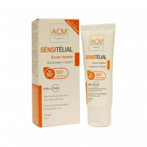 کرم ضد آفتاب سن سی تلیال ای سی ام ⁺SPF50 مناسب پوست های معمولی تا خشک ۴۰ میلی لیتر