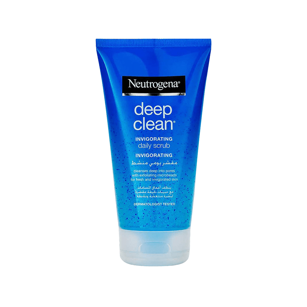 neutrogena-deep-clean-daily-scrub-150-ml اسکراب تقویتی روزانه نوتروژینا مدل دیپ کلین ۱۵۰ میلی لیتر