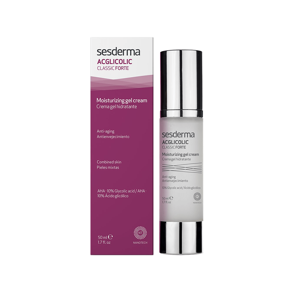 sesderma-acglicolic-classic-moisturizing-gel-cream-fort-50-ml ژل کرم مرطوب کننده قوی ای سی گلیکولیک کلاسیک سسدرما مناسب پوست مختلط ۵۰ میلی لیتر