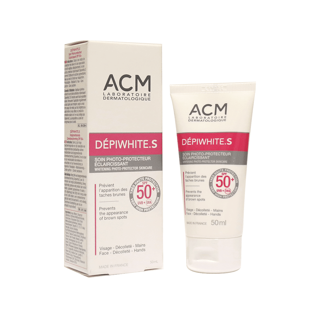 acm-depiwhite-s-sunscreen-spf50-50-ml کرم ضد آفتاب دپی وایت اس SPF50 ای سی ام مناسب پوست معمولی و مختلط ۵۰ میلی لیتر